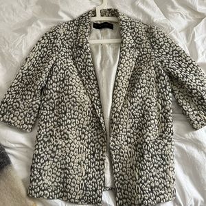 Zara leopard blazer